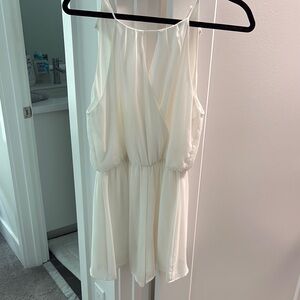 Elegant White Sleeveless Romper